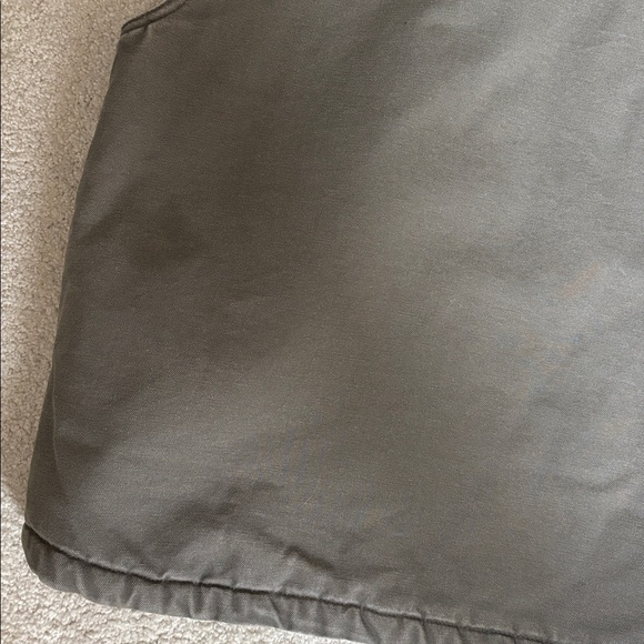 Sorel Duck Canvas Khaki Sherpa Fleece Lined Zip Vest Work Outdoors Mens Small - Picture 9 of 14